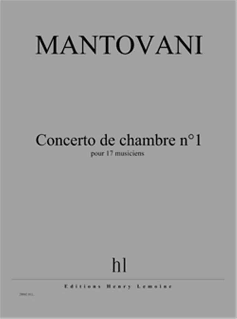 Concerto De Chambre N°1